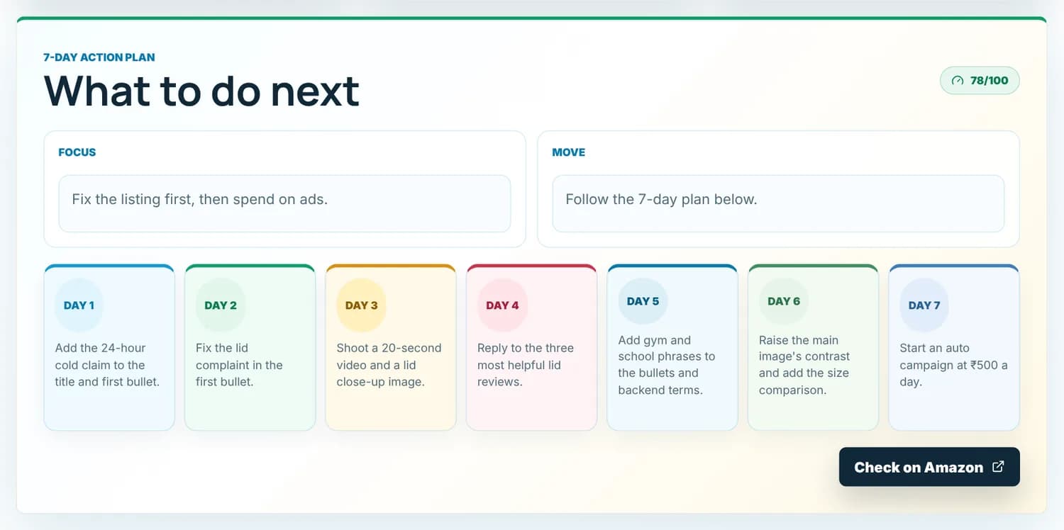 The Sales Decoder's action plan: what to focus on and a day-by-day list of tasks